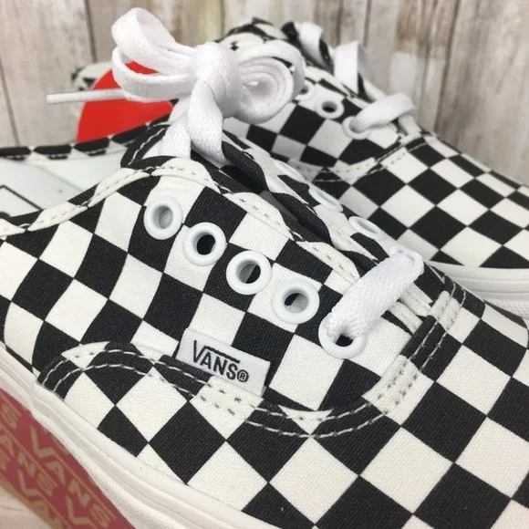 Vans Authentic Mule Checkerboard Black/Truwht🏁 AUA - Picture 13 of 14